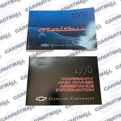 1998 98 Chevrolet Malibu Owner's Manual Warrantie Assistence Information W/ Case