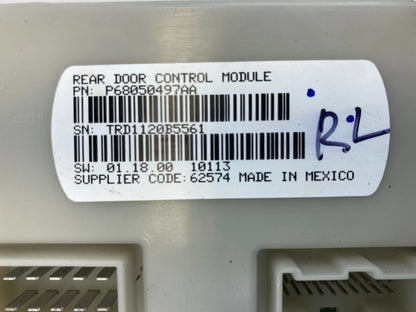 09-14 VW ROUTAN REAR LEFT RL SLIDING DOOR CONTROL MODULE OEM FACTORY P68050497AA