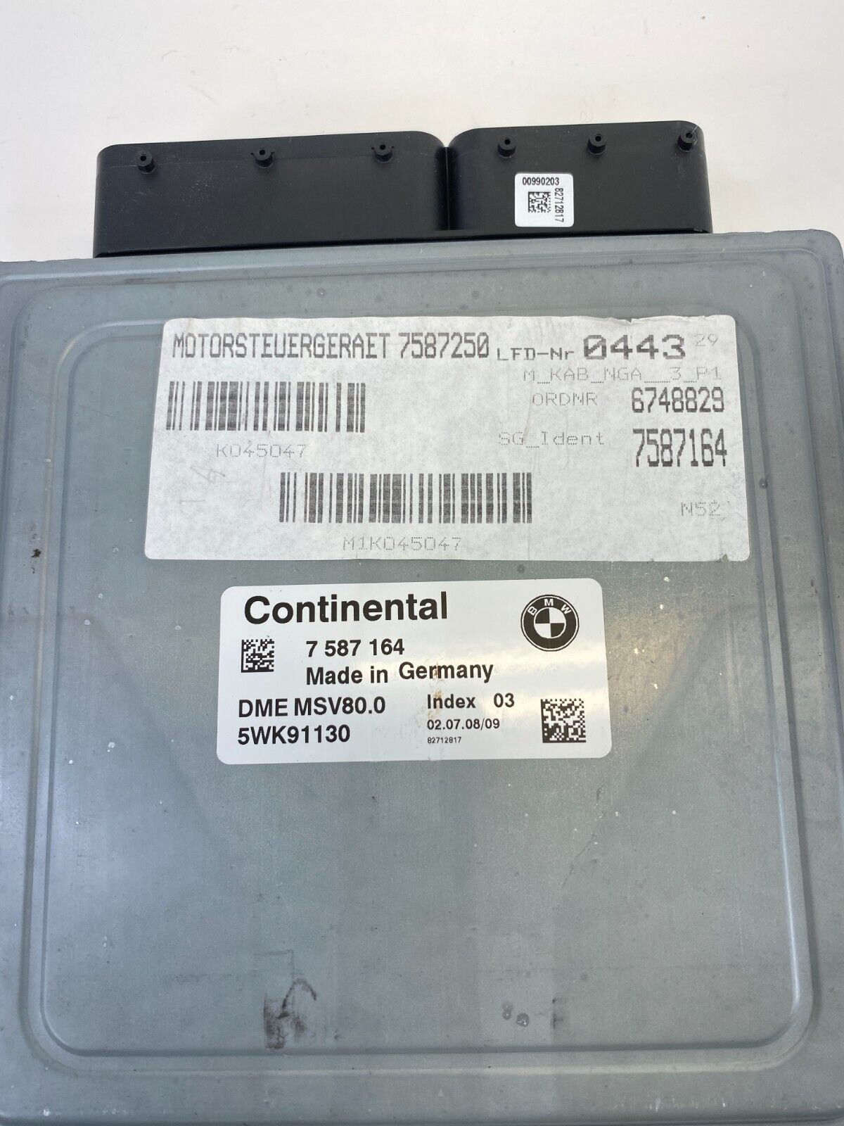 2007 2008 BMW 328xi 3.0L Engine Computer Control Module ECM ECU 7587164 OEM