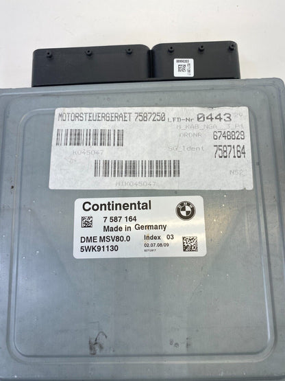 2007 2008 BMW 328xi 3.0L Engine Computer Control Module ECM ECU 7587164 OEM