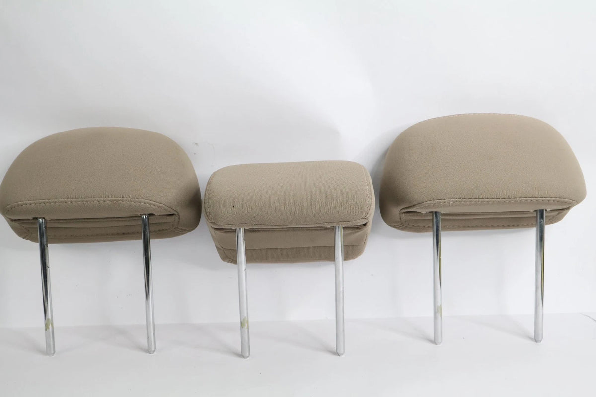 2011-2016 HYUNDAI ELANTRA REAR SEAT HEADREST SET 3PC CLOTH BEIGE OEM