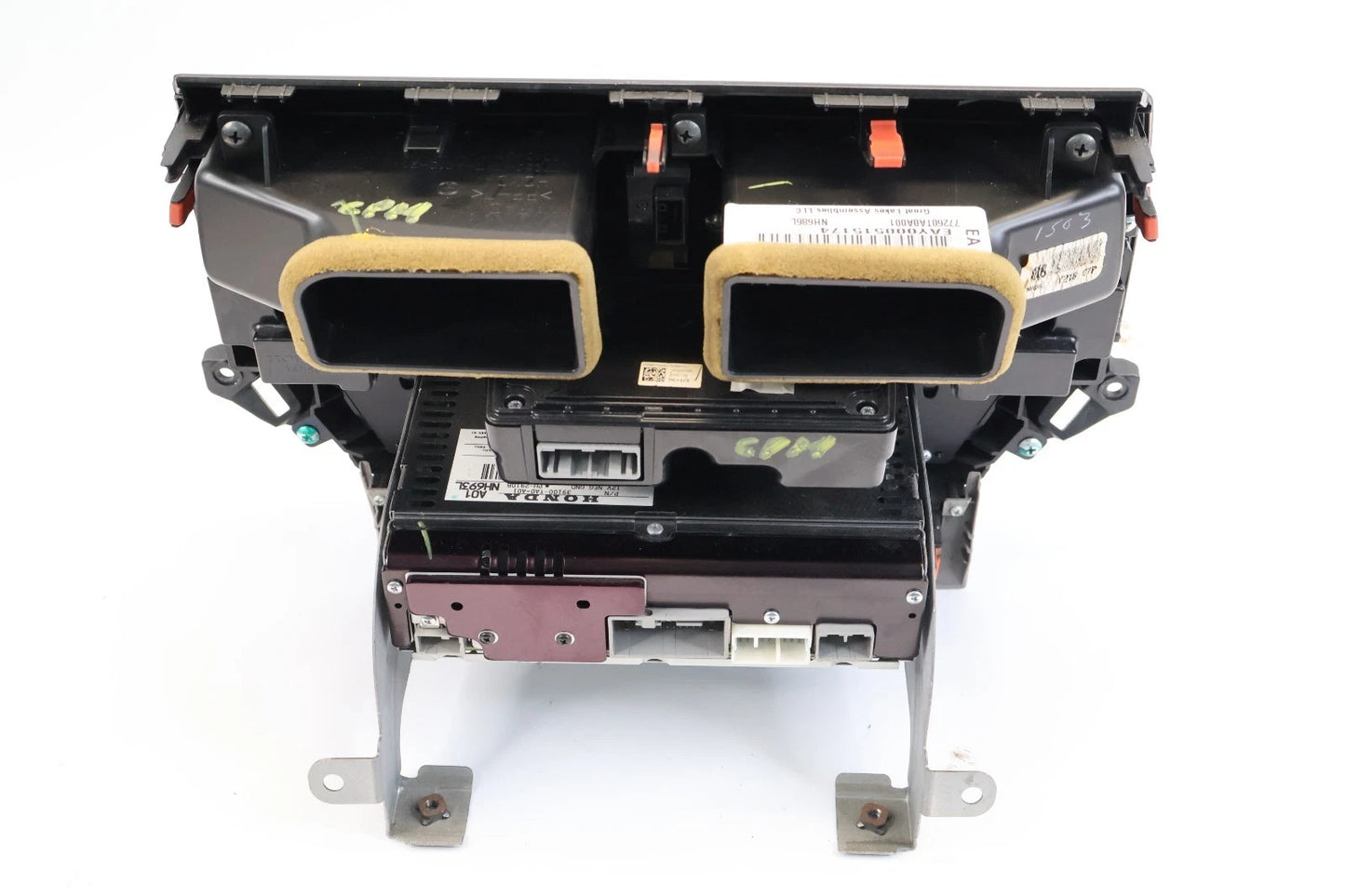 08-11 HONDA ACCORD AM/FM RADIO RECEIVER MP3 SINGLE CD W/ CLIMATE 39100TA0A01 OEM