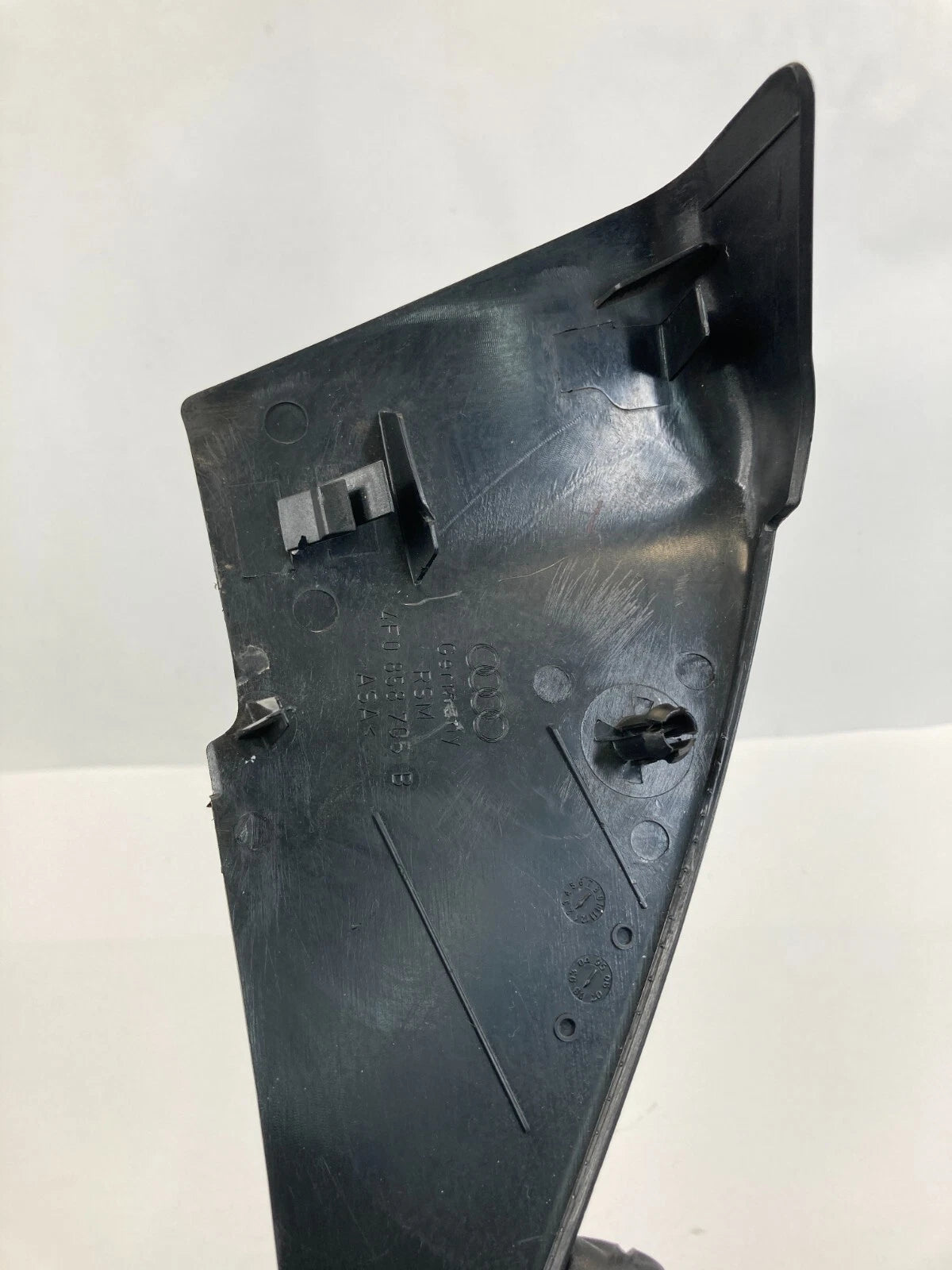 2006-2011 AUDI A6 FRONT LEFT SIDE INNER DOOR MIRROR COVER TRIM 4F0-858-705-B OEM