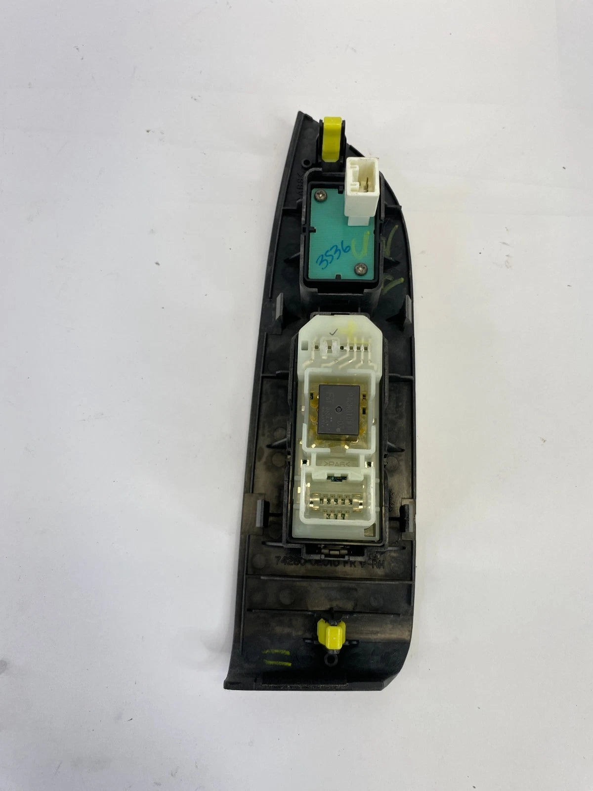 07-09 LEXUS RX350 FRONT RIGHT DOOR WINDOW & LOCK SWITCH W/ BEZEL 74230-0E010 OEM