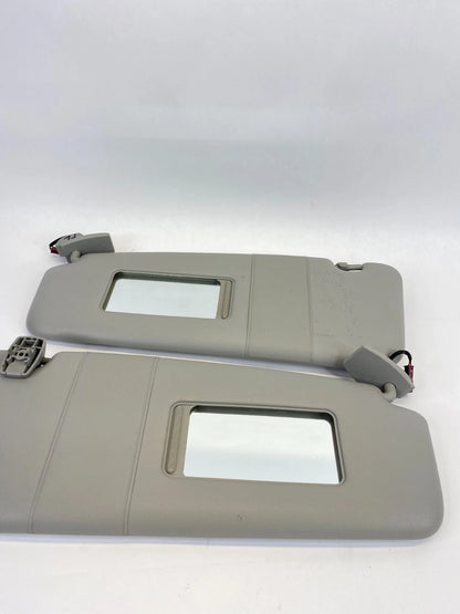 2008 BMW 535XI SUNVISOR SUN VISOR SHADE LEFT & RIGHT PAIR SET W / MIRROR OEM