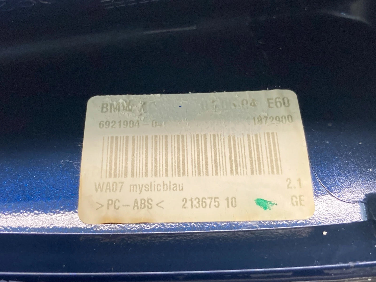 04 05 BMW E60 525I 530I ROOF MOUNT SHARK FIN RADIO GPS ANTENNA 6913288-04 OEM