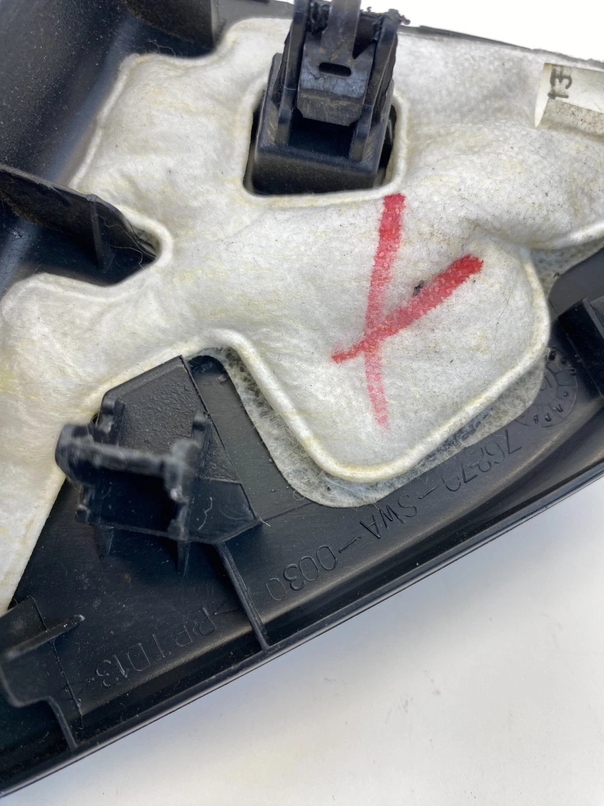 2007-2011 HONDA CR-V FRONT LEFT DRIVER INTERIOR MIRROR COVER TRIM 76270-SWA-0030