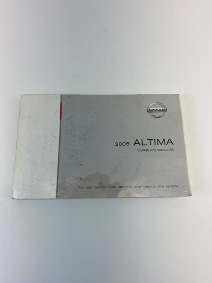 2005 NISSAN ALTIMA OWNERS MANUAL INFORMATION GUIDE BOOK SET W / CASE OEM