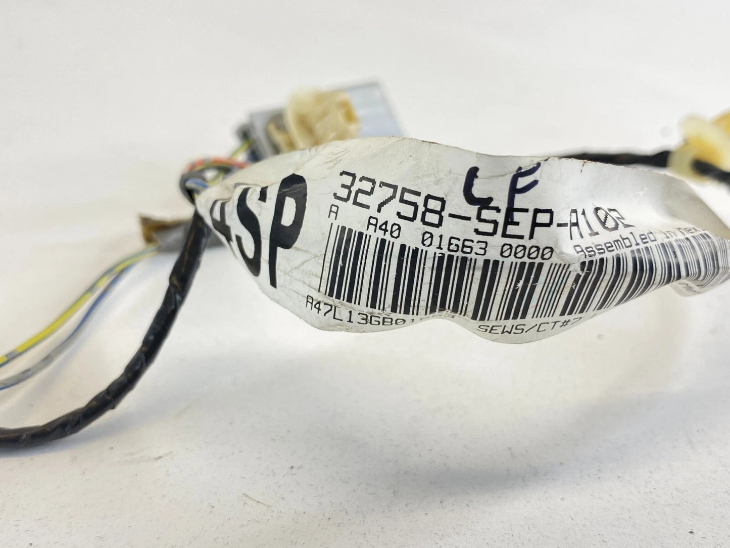 04-08 ACURA TL FRONT LEFT DOOR LIGHT SOCKET HARNESS WIRE WIRING 32758-SEP-A102