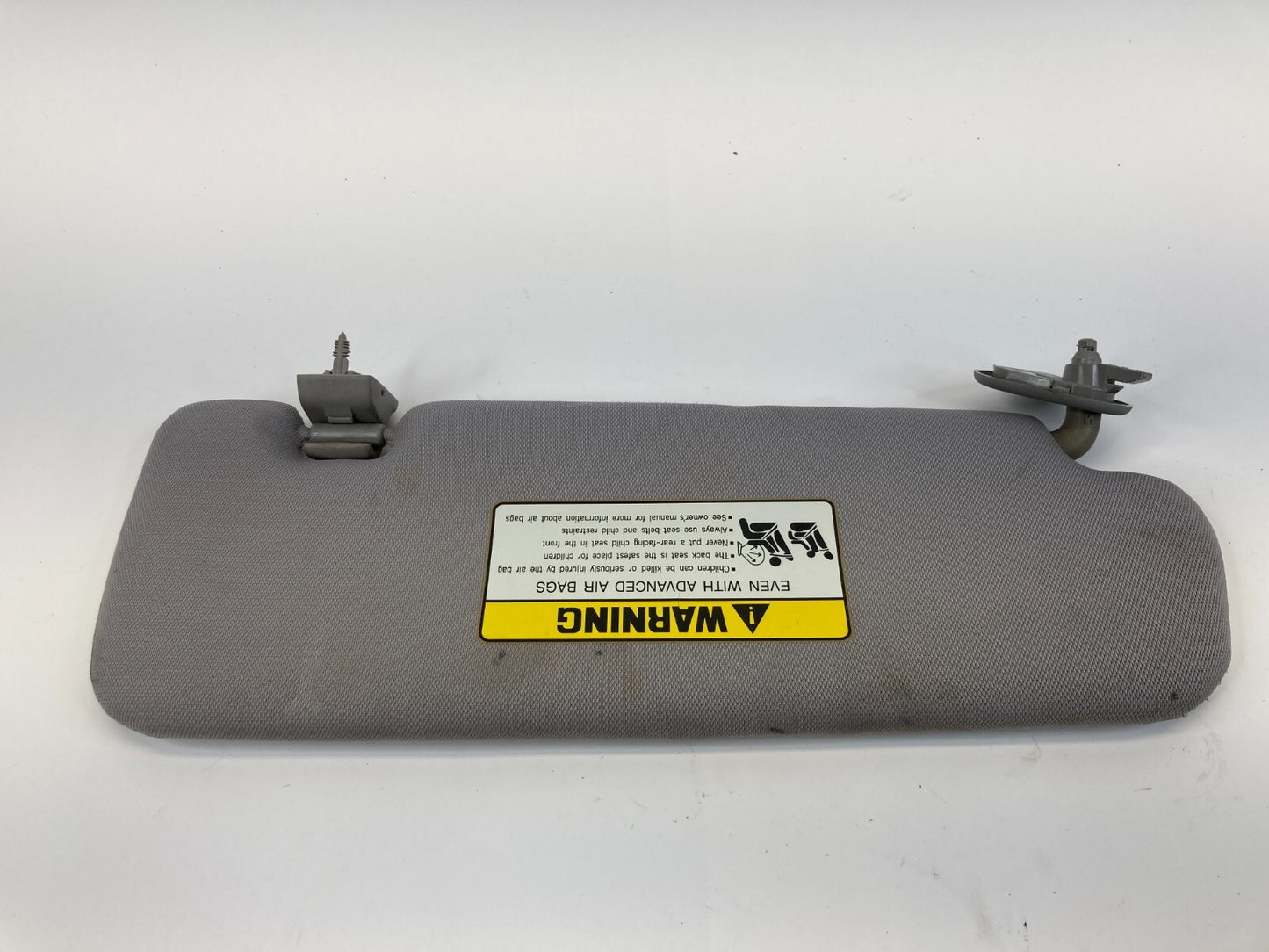 2011-2014 Hyundai Sonata Left Driver Sunvisor Sun Visor Cloth Gray OEM