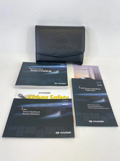2012 Hyundai Santa Fe Owner's Guide Manual Book Information Set W/ Case