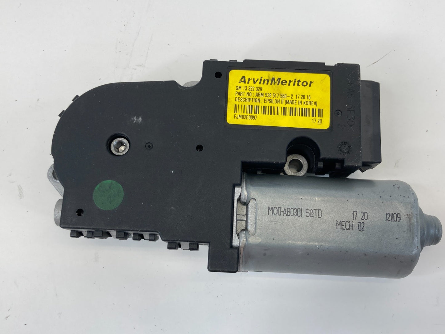 2011 Buick Regal 2014-2016 Buick LaCrosse Sunroof Sun Roof Motor 13322329 OEM