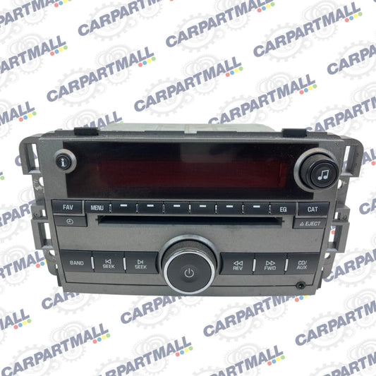 2009 09 SATURN VUE RADIO AM/FM STEREO MP3 CD PLAYER RECEIVER UNIT 20790696 OEM