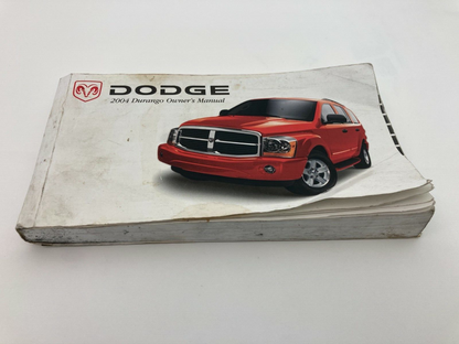 2004 04 Dodge Durango Owner's Manual Handbook Guide OEM