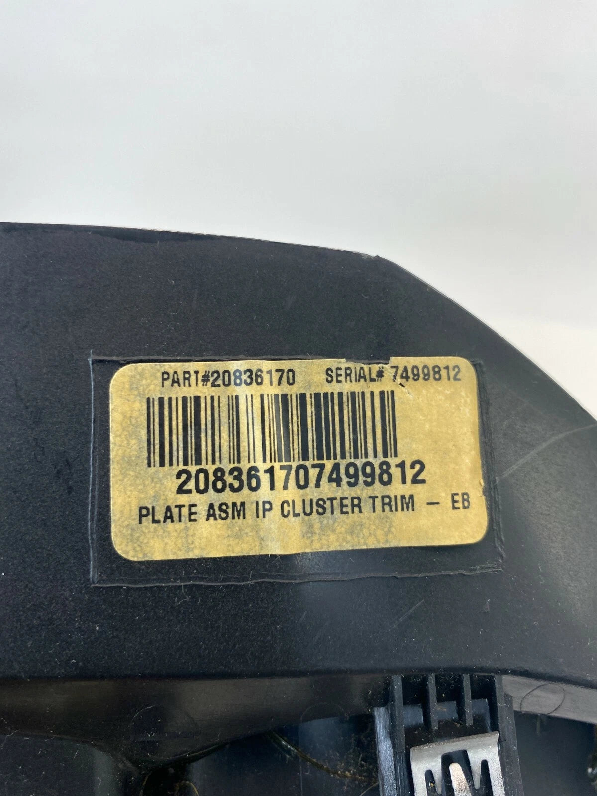 09-12 CHEVY TRAVERSE DASH INSTRUMENT CLUSTER SPEEDOMETER COVER TRIM 20836170 OEM