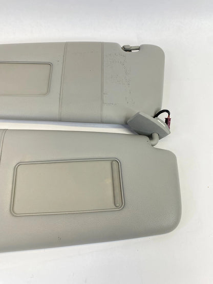 2008 BMW 535XI SUNVISOR SUN VISOR SHADE LEFT & RIGHT PAIR SET W / MIRROR OEM