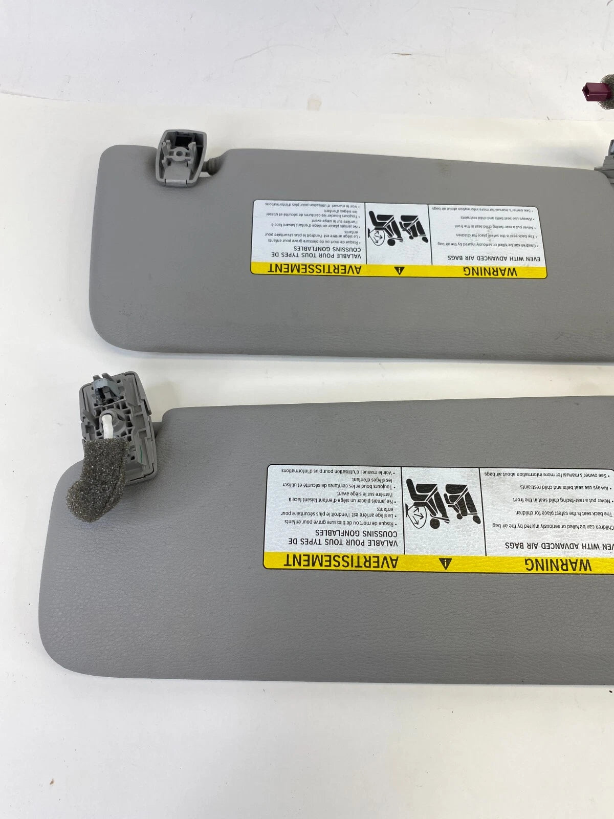 2011-2017 BMW X3 FRONT LEFT & RIGHT WINDSHIELD SUN VISOR SUNVISOR SET PAIR OEM