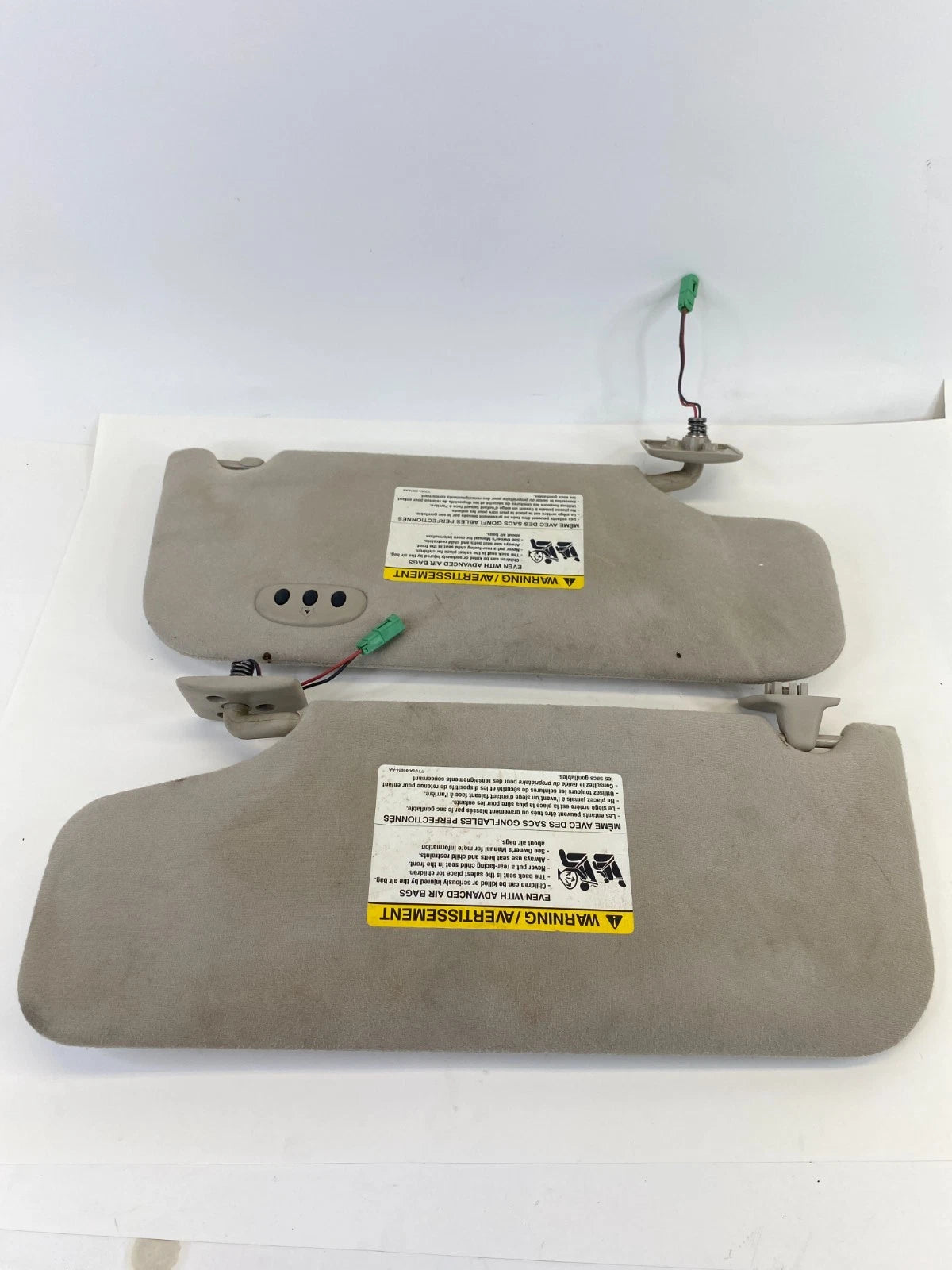 2007-2010 Ford Edge Left & Right Sunvisor Sun Visor SET w Garage Door Opener