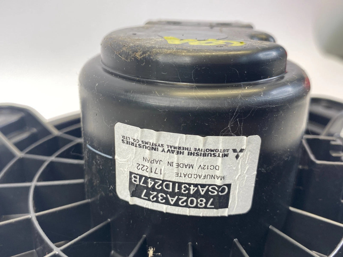2017 2018 MITSUBISHI OUTLANDER SPORT A/C HEATER FAN BLOWER MOTOR ASSY 7802A327