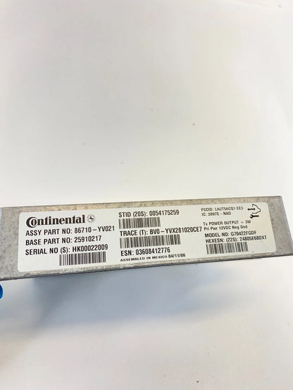 2009 2010 PONTIAC VIBE 2.4L 16V COMMUNICATION CONTROL MODULE 86710-YV021 OEM