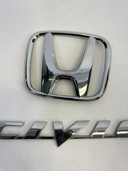 2006-2011 HONDA CIVIC REAR TRUNK LID EMBLEM LOGO BADGE CHROME 75701-SNA-0030