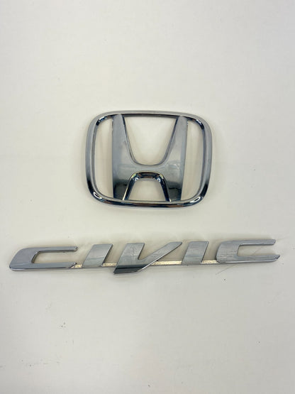 2013-2015 Honda Civic Rear Trunk Lid Emblem Logo Badge Chrome 75701-TR6-0030 OEM