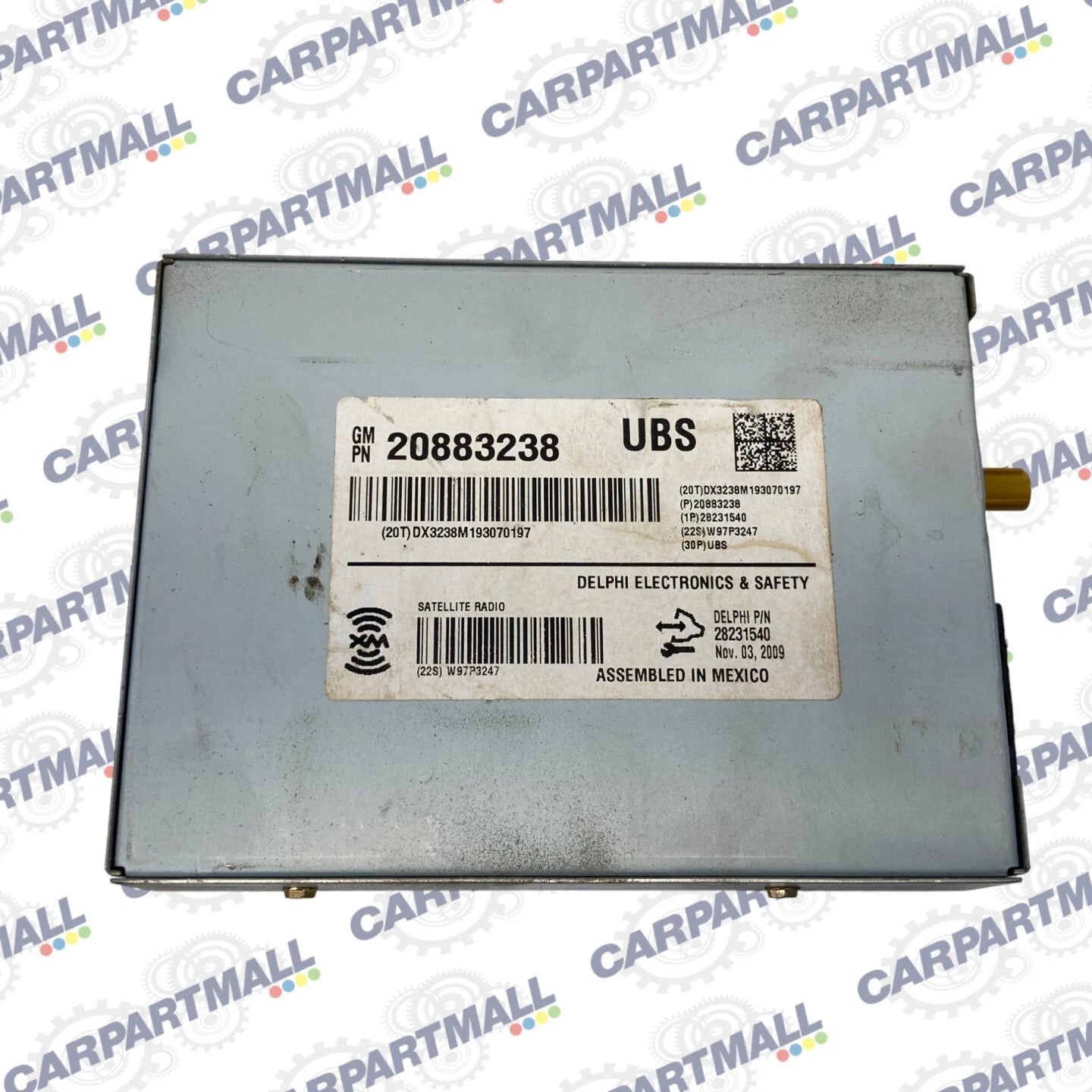 2010-2012 CHEVY TRAVERSE SATELLITE XM RADIO RECEIVER MODULE UNIT 20883238 OEM