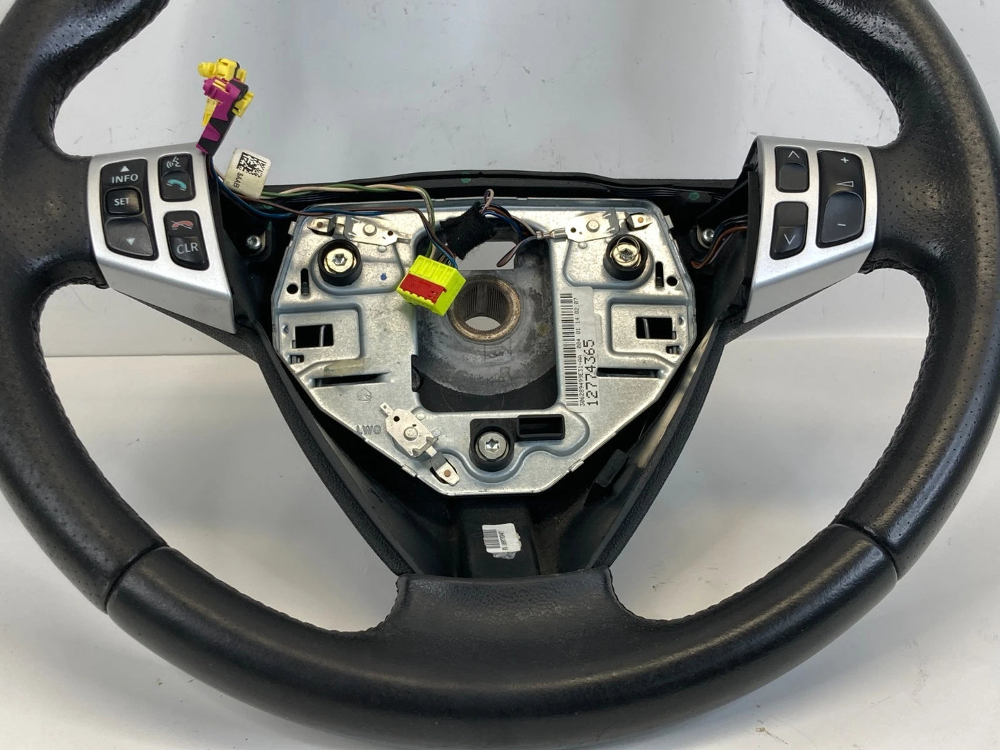 2005-2011 SAAB 9-3 STEERING WHEEL W/ AUDIO CONTROL LEATHER BLACK 12774365