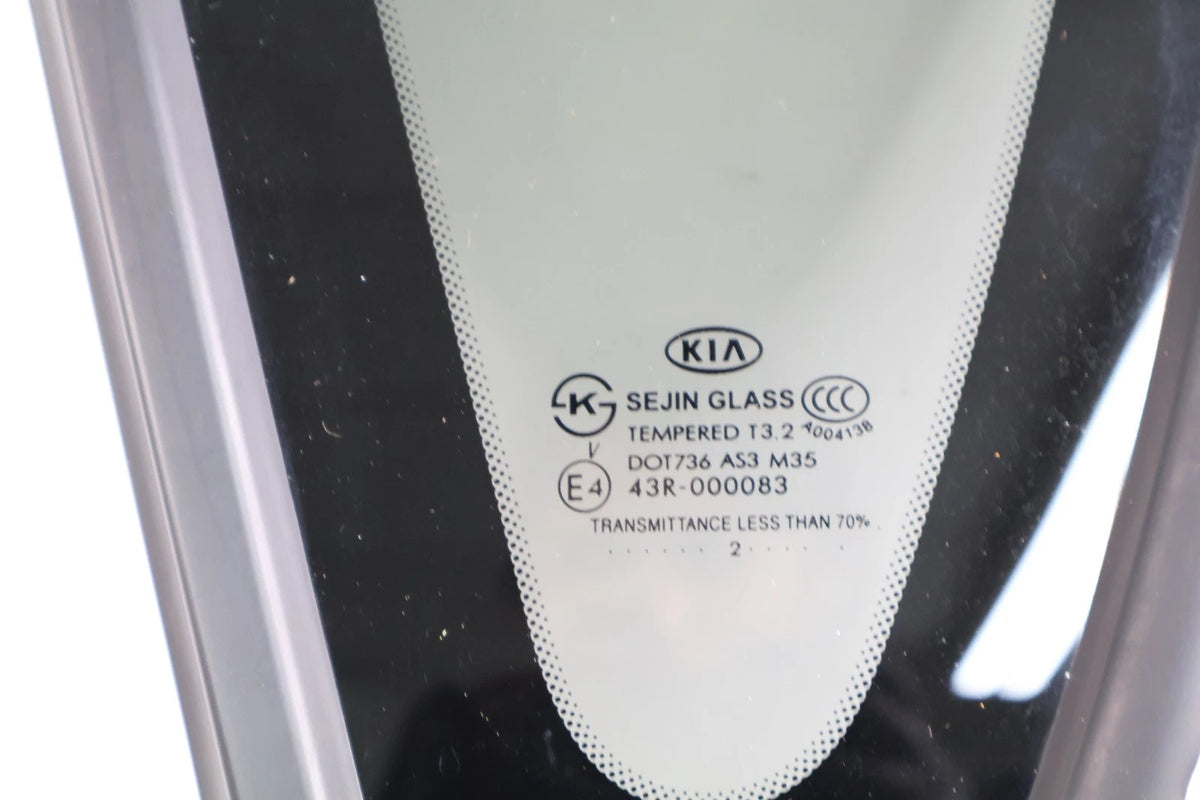 2010-2013 KIA SOUL REAR LEFT DRIVER SIDE QUARTER GLASS WINDOW 43R-000083 OEM