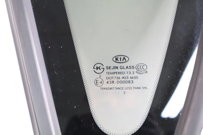 2010-2013 KIA SOUL REAR LEFT DRIVER SIDE QUARTER GLASS WINDOW 43R-000083 OEM