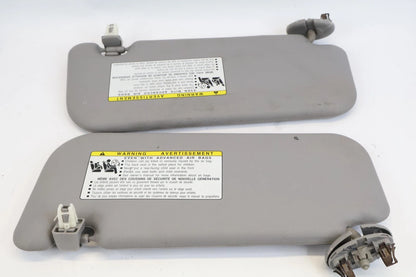2006-2011 TOYOTA YARIS SUNVISOR SUN VISOR SET LEFT & RIGHT LH RH GRAY OEM