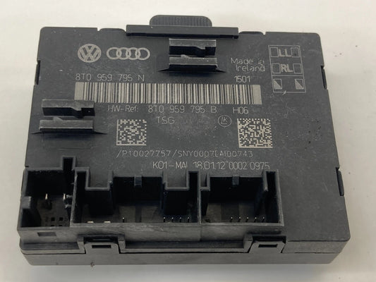 2011-2013 AUDI A4 QUATTRO REAR LEFT SIDE DOOR LOCKING CONTROL MODULE 8T0959795N