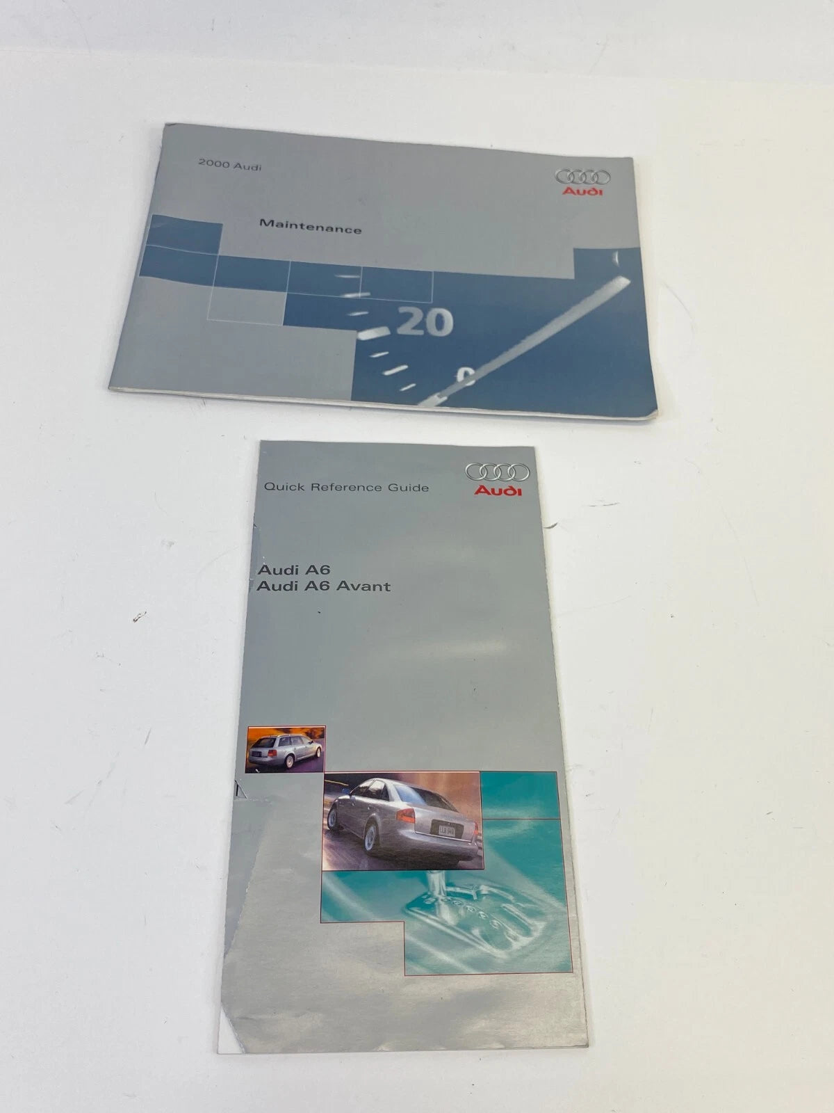 2000 AUDI A6 OWNERS MANUAL QUICK REFERENCE GUIDE BOOK SET W/ CASE OEM