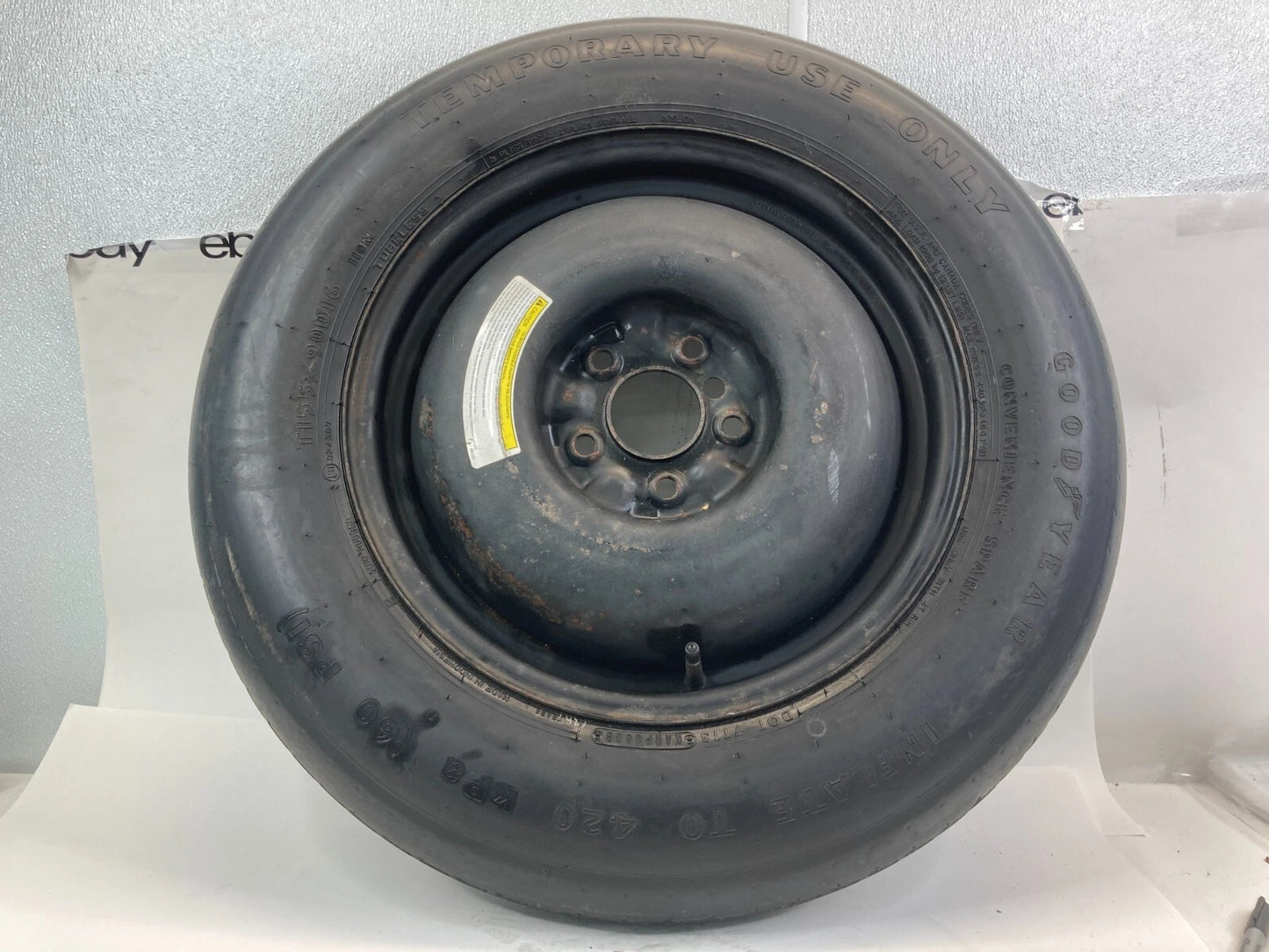2008-2013 NISSAN ROGUE SPARE TIRE COMPACT RIM DONUT WHEEL T155/90D16 16" R16