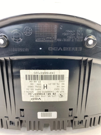2007 2008 BMW 328xi Dash Instrument Cluster Speedometer Gauges 173K Miles OEM