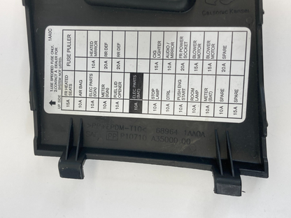 09-14 Nissan Murano Dash Interior Cabin Panel Fuse Box Door Cover 68964-1AA0A