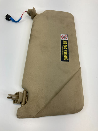 08-10 Honda Accord Driver Left Sun Visor Shade w/ Mirror Illuminated Ivory OEM