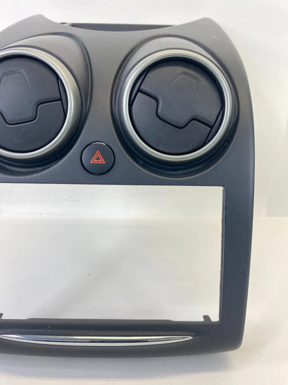 2011-2013 NISSAN ROGUE CENTER DASH RADIO BEZEL TRIM W/ AC VENTS 68260-1VK0A OEM