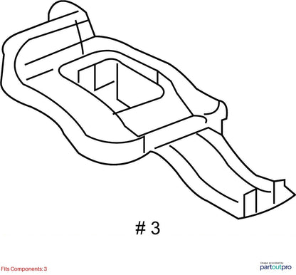 2010-2017 CHEVY EQUINOX CENTER CONSOLE LOWER LEFT DRIVER SIDE BOLT CAP 25971681