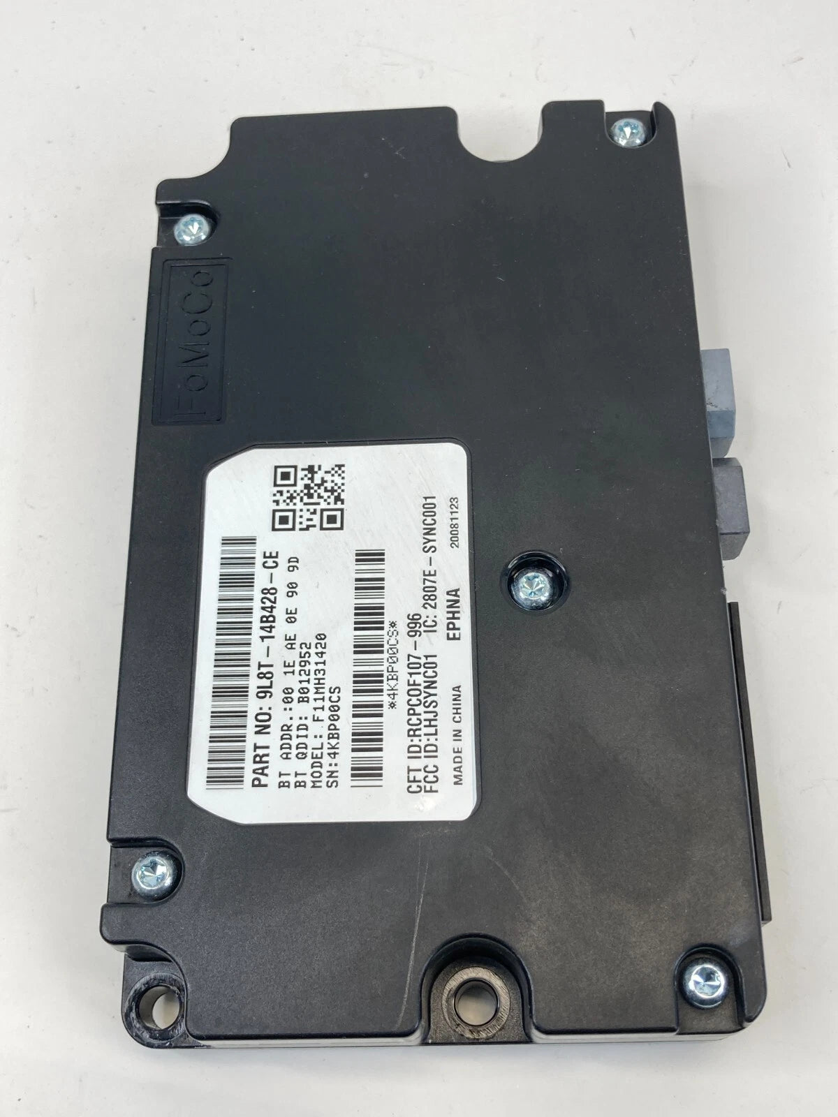 2009 FORD ESCAPE BLUETOOTH COMMUNICATION CONTROL MODULE 9L8T-14B428-CE