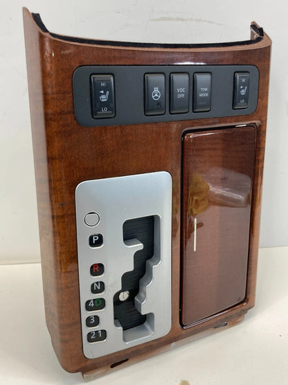 08-10 INFINITI QX56 08-15 NISSAN ARMADA CENTER CONSOLE SHIFTER BEZEL CUP HOLDER