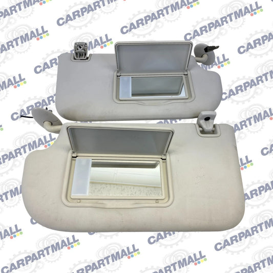 2013-2019 FORD ESCAPE SUN VISOR RH & LH PAIR SET GRAY LIGHTED W/ HOMELINK OEM
