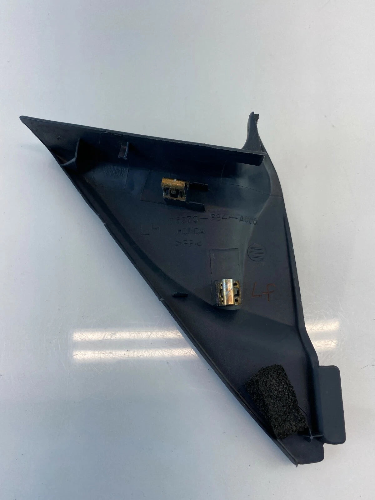 98-02 HONDA ACCORD FRONT LEFT INNER MIRROR CORNER COVER TRIM PANEL 76270S84A000