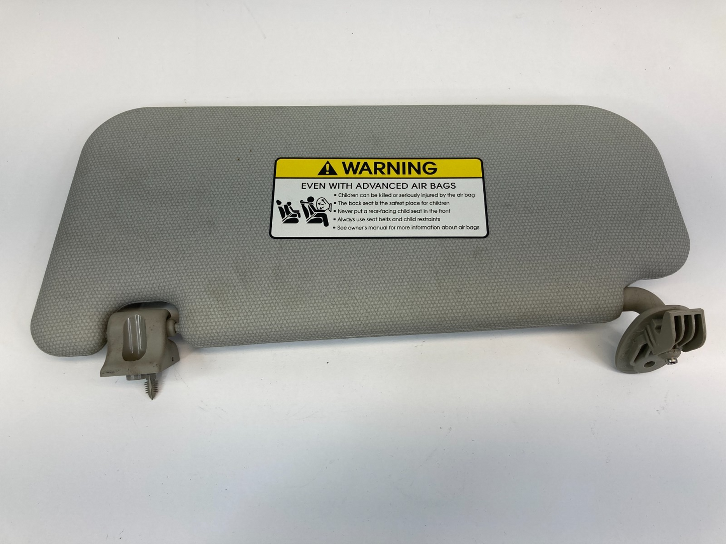 2012-2017 Kia Rio Hatchback without Sunroof Right Passenger Sunvisor Sun Visor