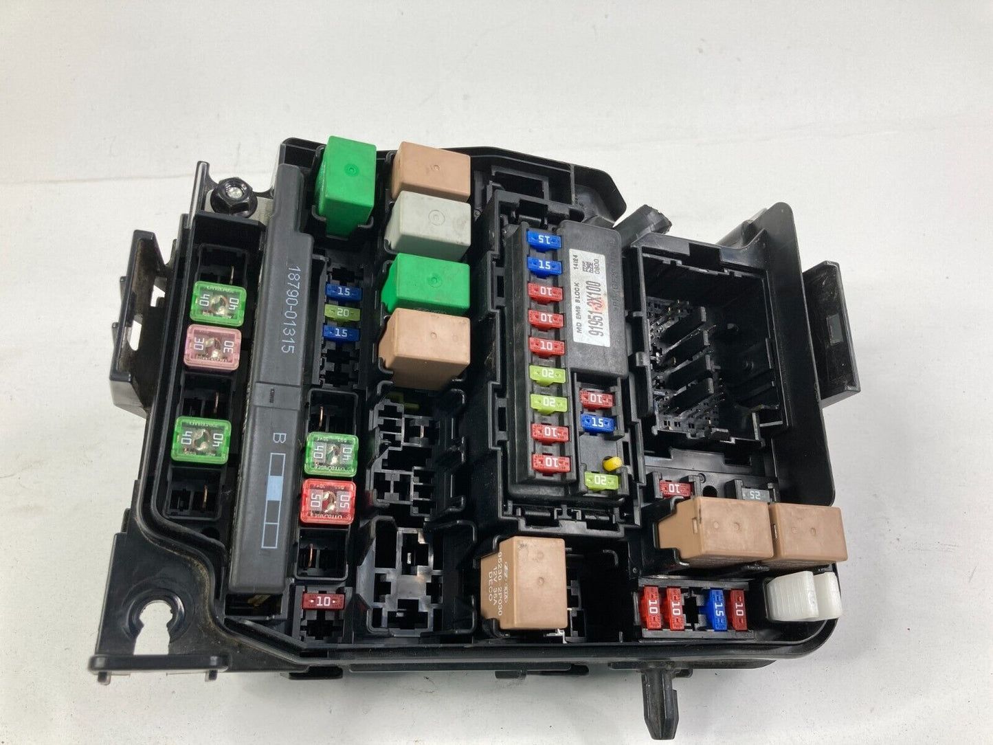 14-16 Hyundai Elantra 1.8L Engine Compartment Relay Fuse Box Assembly 912653X080