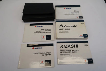 2011 SUZUKI KIZASHI OWNERS MANUAL WARRANTY MAINTENANCE INFORMATION SET W/ CASE