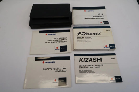 2011 SUZUKI KIZASHI OWNERS MANUAL WARRANTY MAINTENANCE INFORMATION SET W/ CASE