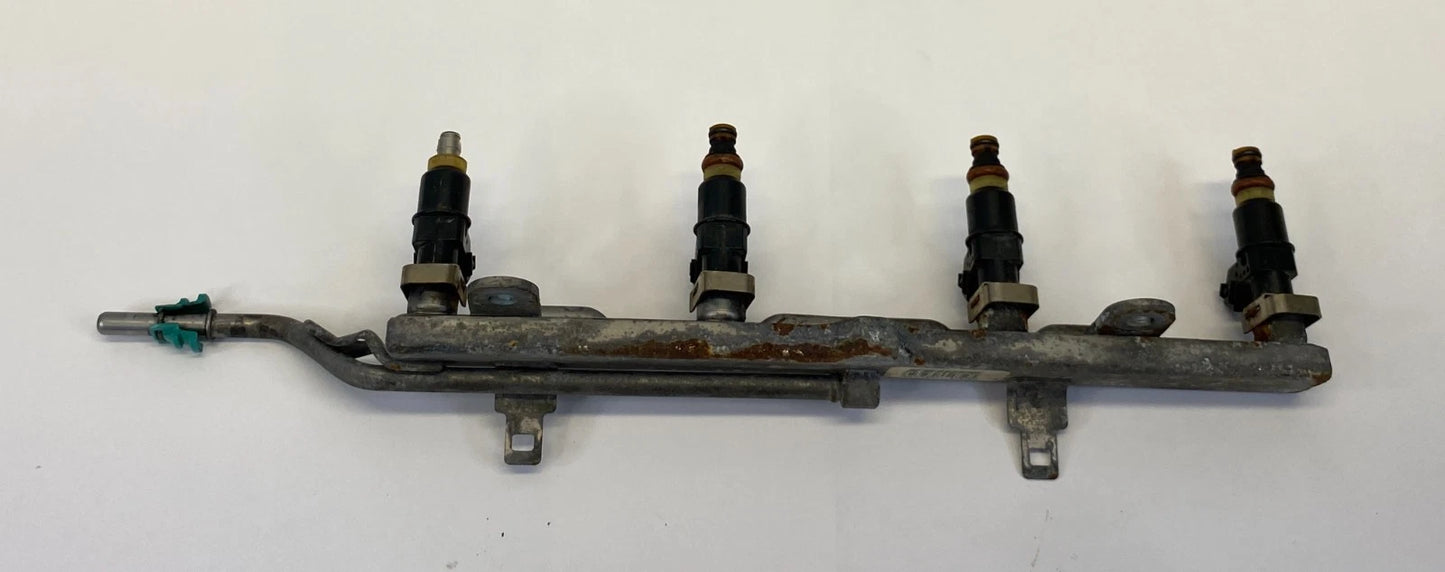 03-07 HONDA ACCORD 02-11 CIVIC 2.4L AT ENGINE FUEL RAIL W/ 4 FUEL INJECTORS OEM