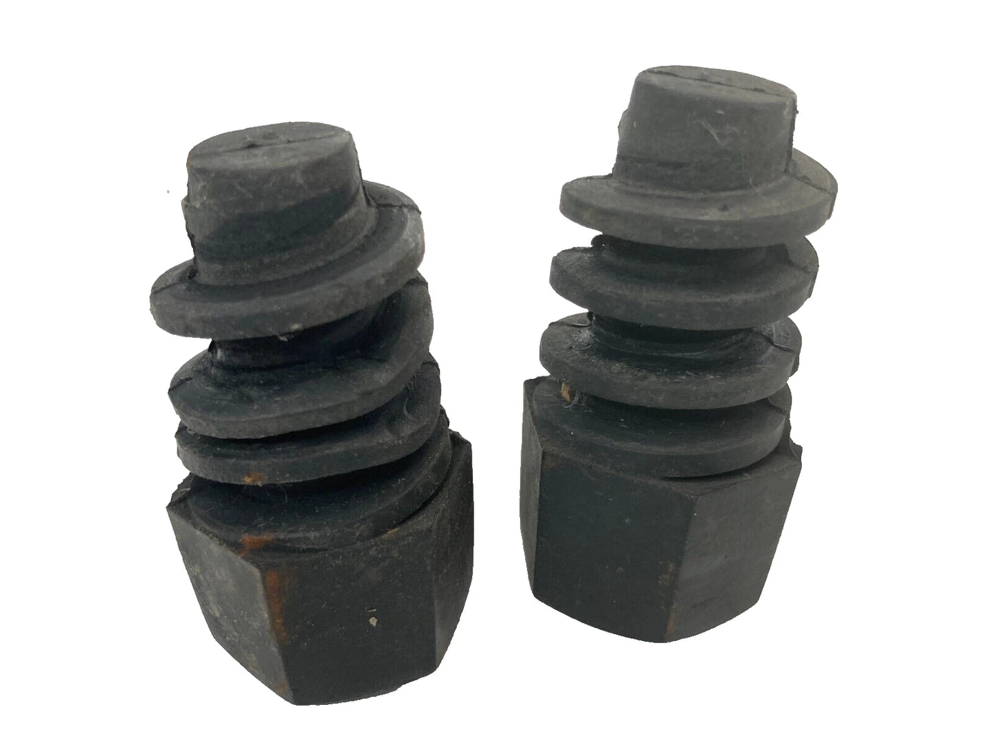 2001-2005 PONTIAC AZTEK FRONT HOOD RUBBER CUSHION STOPPER BUMPER PAIR SET OEM