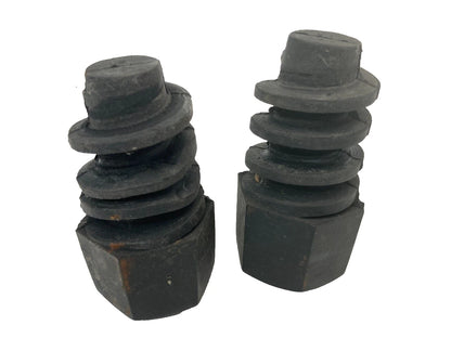 2001-2005 PONTIAC AZTEK FRONT HOOD RUBBER CUSHION STOPPER BUMPER PAIR SET OEM